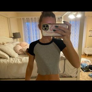 Black and gray crop top!